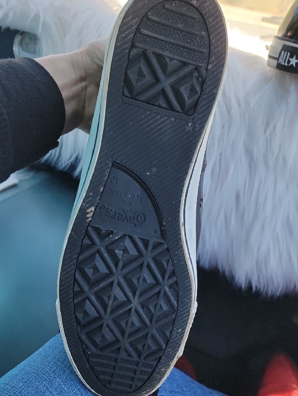 Black High-Top Men's Leather Sneaker - Convererse All-star - Picture 5 of 5